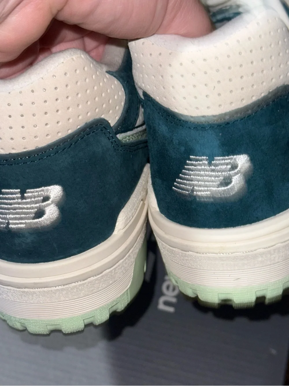 New Balance 550 Green Grey BB550FLV Basketball Court Sneaker Men Size 11.5 NEW